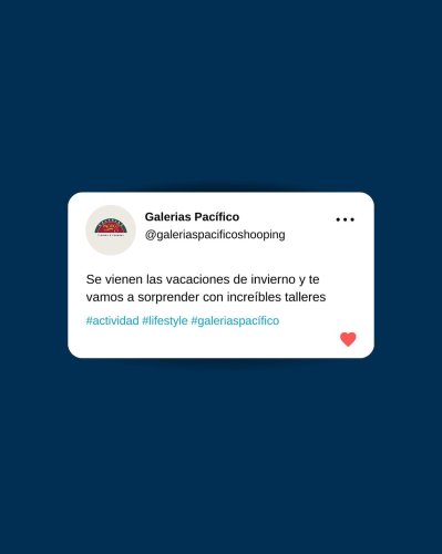 Photo post from galeriaspacificoshopping.