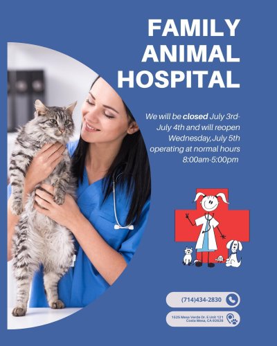 Photo post from familyanimalhospitalcm.