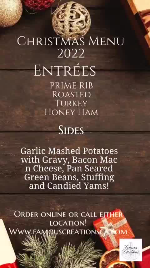 Video post from famous_creations_catering.
