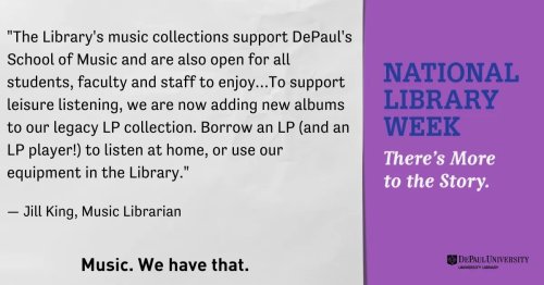 Photo post from depaul_library.