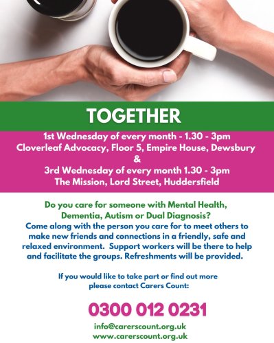 Photo post from carerscountkirklees.