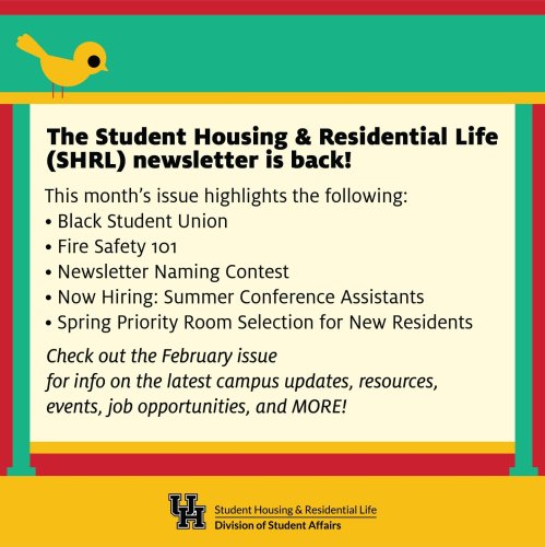 Photo post from uhhousing.