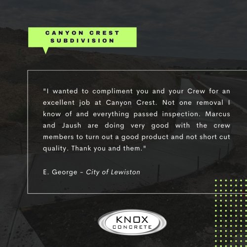 Carousel post from knoxconcrete.