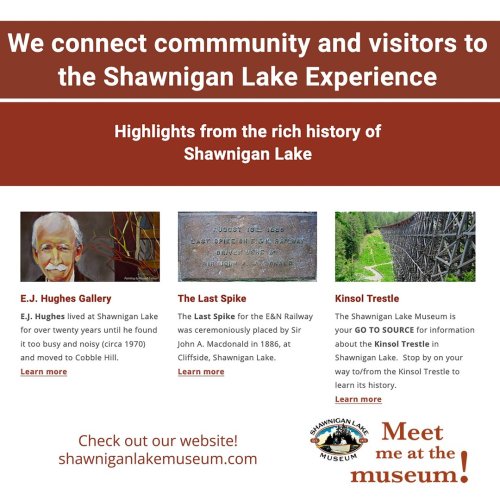 Photo post from shawniganlakemuseum.