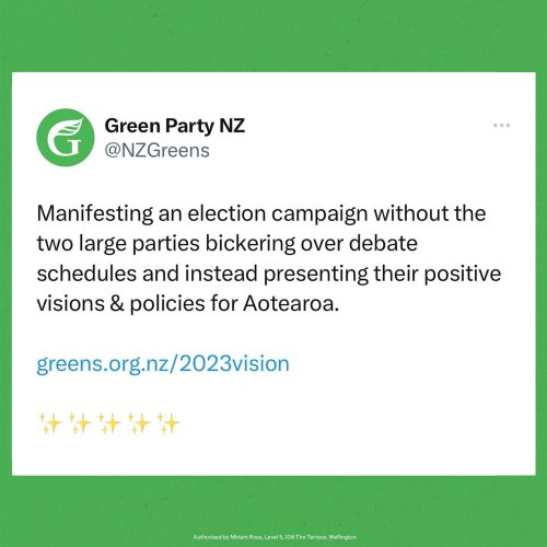 Photo post from nzgreenparty.