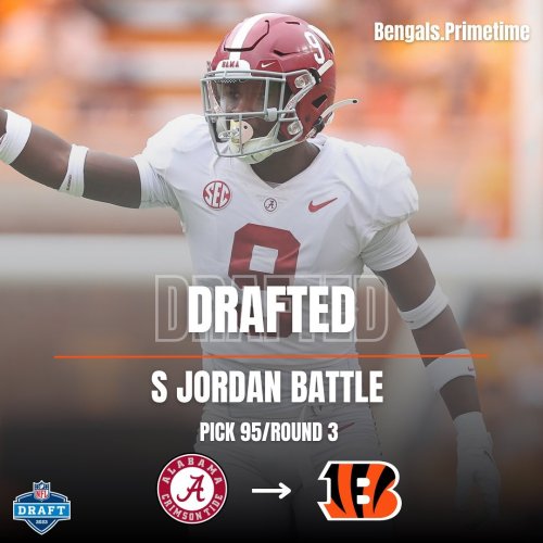 Bengals select DB Jordan Battle in third round after trading down