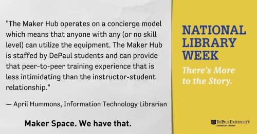 Photo post from depaul_library.