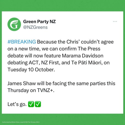 Photo post from nzgreenparty.
