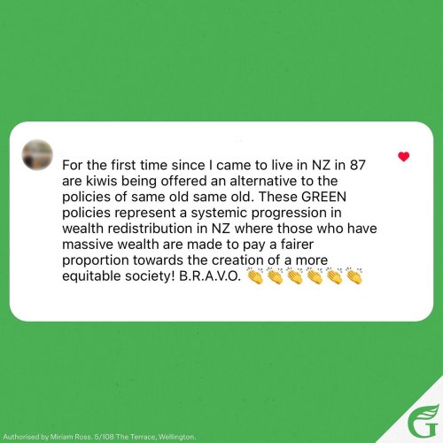 Photo post from nzgreenparty.