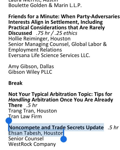 Photo post from laborlawtexasbar.