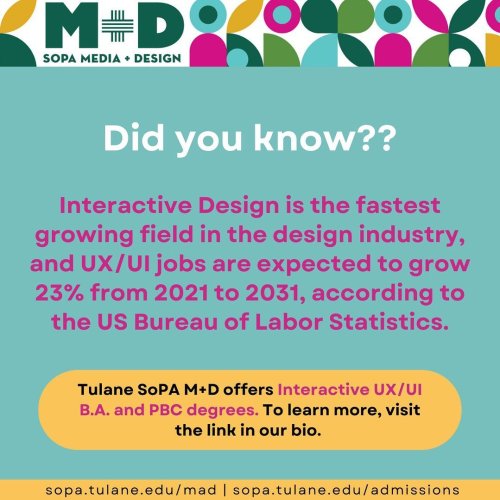 Photo post from tulane.sopa.media.and.design.