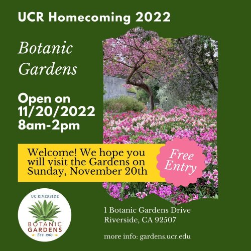 Photo post from ucrbotanicgardens.