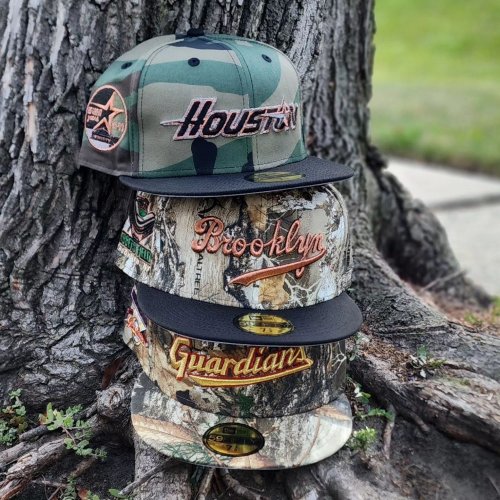 7 1/2 - Houston Astros Real Tree Camo Fitted Hat Exclusive Fitted