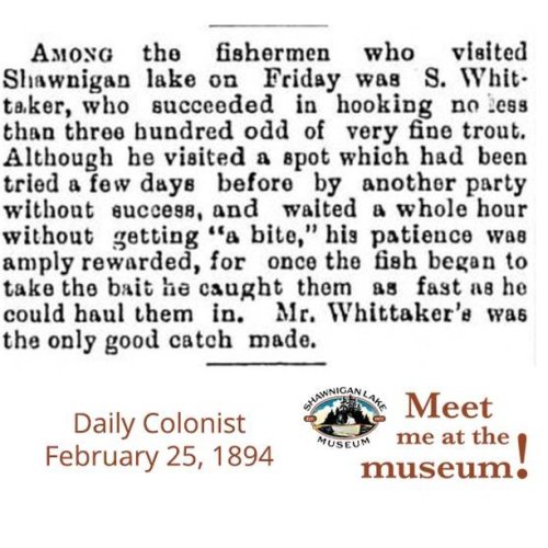 Photo post from shawniganlakemuseum.