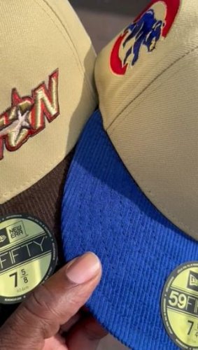 Cincinnati reds New Era Rare Blue MLB baseball cap hat 7 5/8