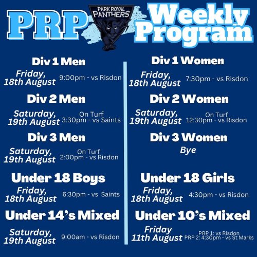 Photo post from parkroyalpanthers.hockeyclub.