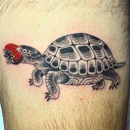 Britink Tattoos - Custom watercolor sea turtle 😍 Client photo.  #britinktattoos For inquires, please DM or whatsapp 876-820-8961. Bookings  can be made through the link in the bio! #custompiece #customtattoo # turtletattoo #seaturtletattoo #