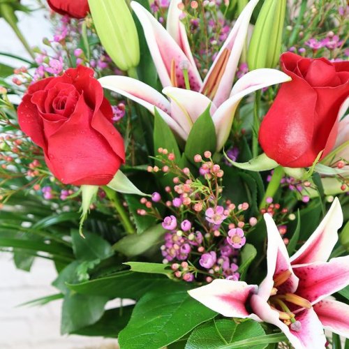 Globalrose 100 Stems - Fresh Cut Red Roses - Delivery for Valentines Day  prime-100-red-roses - The Home Depot