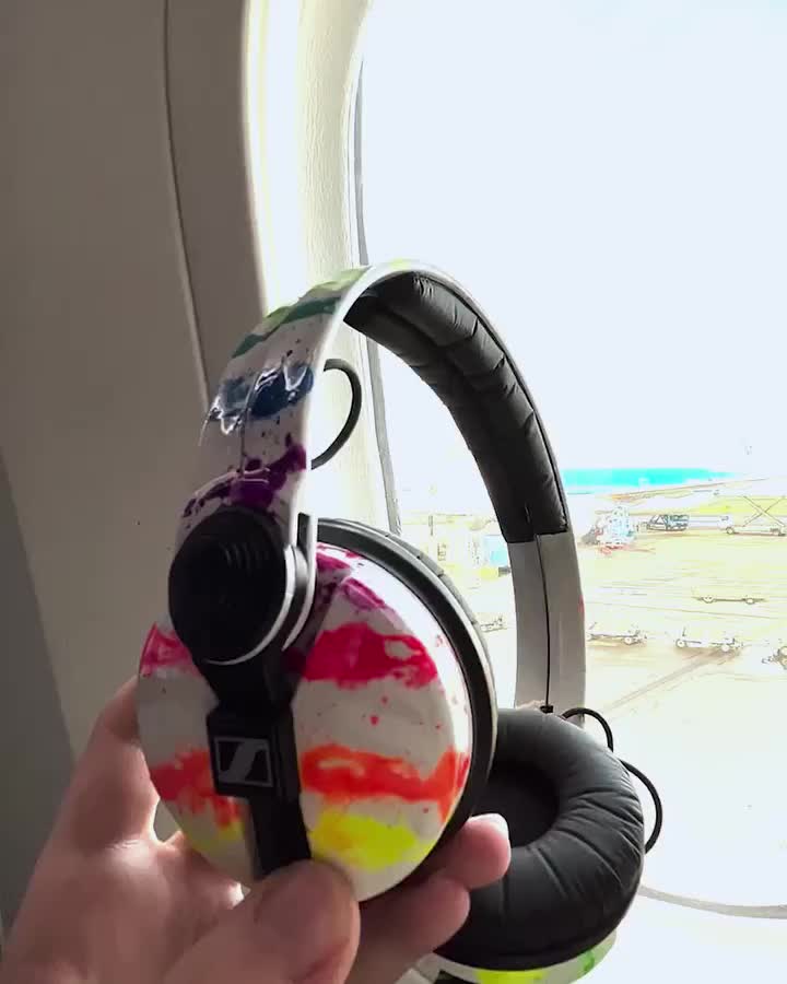 Video post from customcans_headphones.