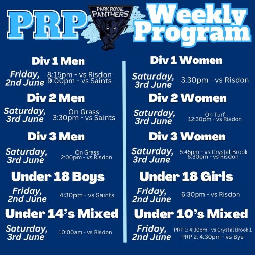 Photo post from parkroyalpanthers.hockeyclub.