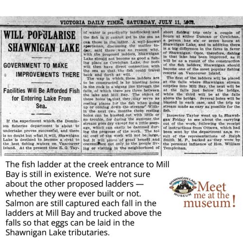 Photo post from shawniganlakemuseum.