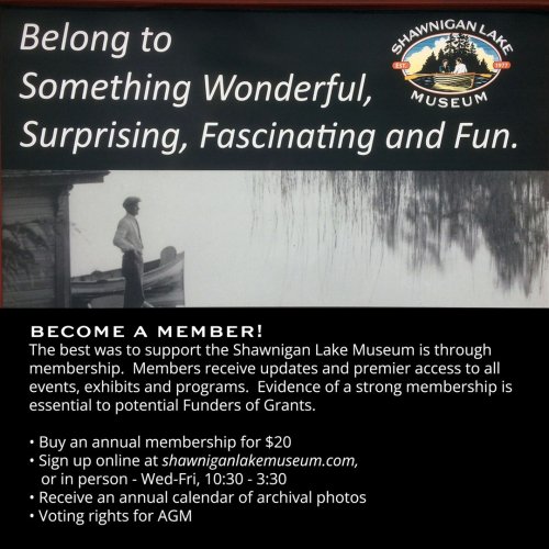 Photo post from shawniganlakemuseum.
