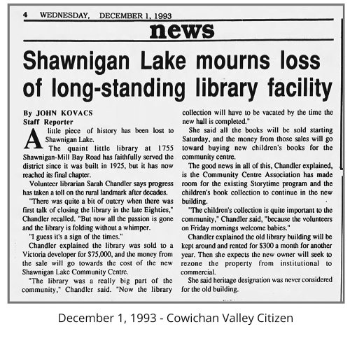 Photo post from shawniganlakemuseum.