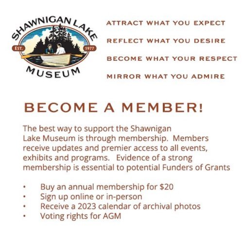 Photo post from shawniganlakemuseum.