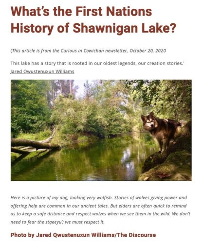 Photo post from shawniganlakemuseum.