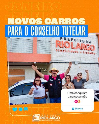 Carousel post from prefeiturariolargo.