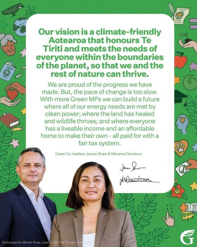Photo post from nzgreenparty.