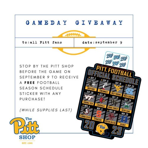 Single Game Tickets On Sale; Gameday Promotions Announced For Women's  Soccer - Pitt Panthers #H2P