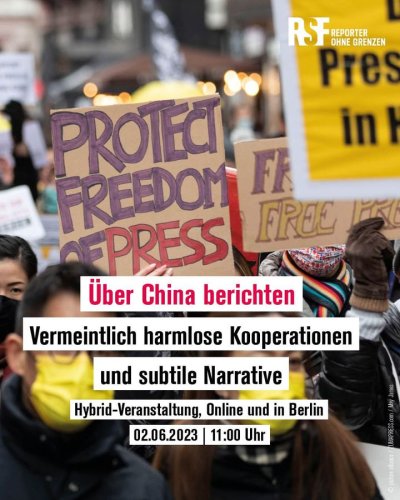 Photo post from Reporter ohne Grenzen Deutschland.