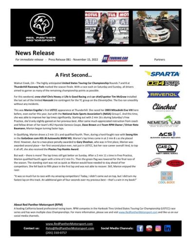 Photo post from Red Panther Motorsport.