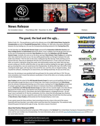 Photo post from Red Panther Motorsport.