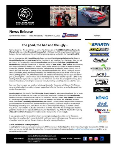 Photo post from Red Panther Motorsport.
