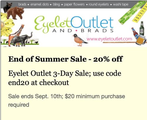 Photo post from Eyelet Outlet.