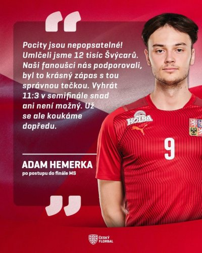 Photo post from Český florbal.