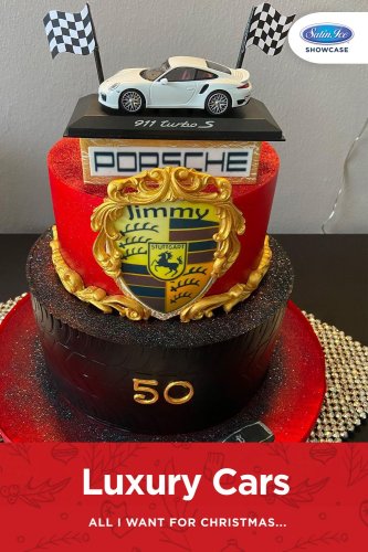 Porsche 50th Birthday cake#baking #hobbybaking #hobbybaker #cakedecora... |  TikTok