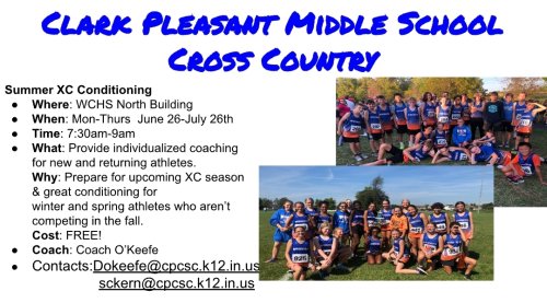 Photo post from Clark-Pleasant Middle School.