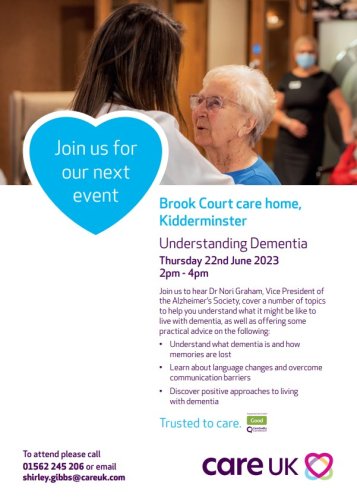 Photo post from Brook Court Care Home.