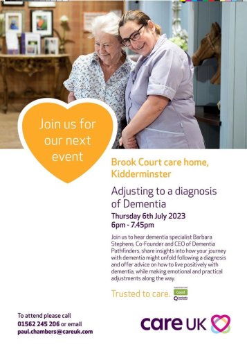 Photo post from Brook Court Care Home.