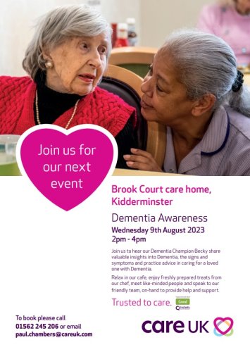 Photo post from Brook Court Care Home.