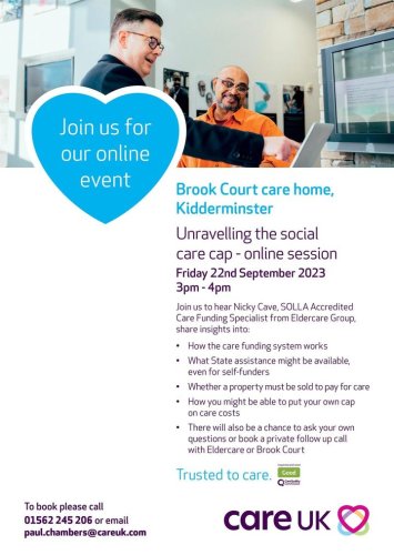 Photo post from Brook Court Care Home.