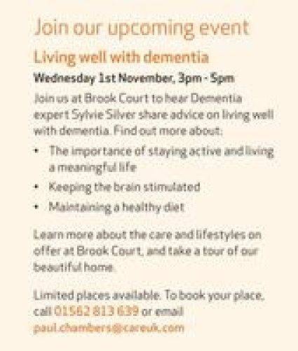 Photo post from Brook Court Care Home.