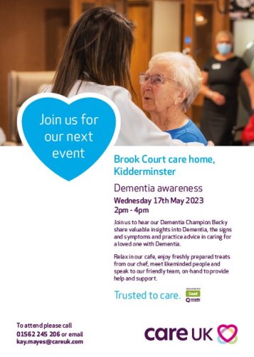 Photo post from Brook Court Care Home.