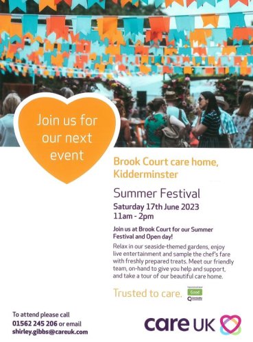 Photo post from Brook Court Care Home.