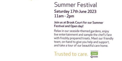 Photo post from Brook Court Care Home.