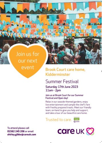 Photo post from Brook Court Care Home.