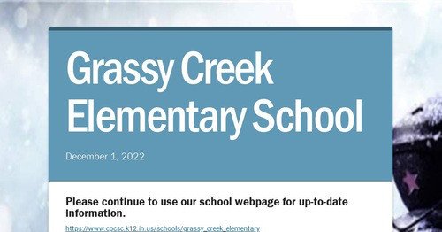 Photo post from Grassy Creek Elementary School.